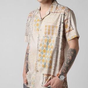 Pull & Bear Men's Boho Button Down
